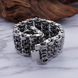 Bracelet Homme Tête De Mort Acier - Mon Bracelet Homme