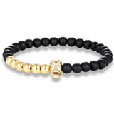 Bracelet Homme Tête de Mort Chic en Acier - Mon Bracelet Homme