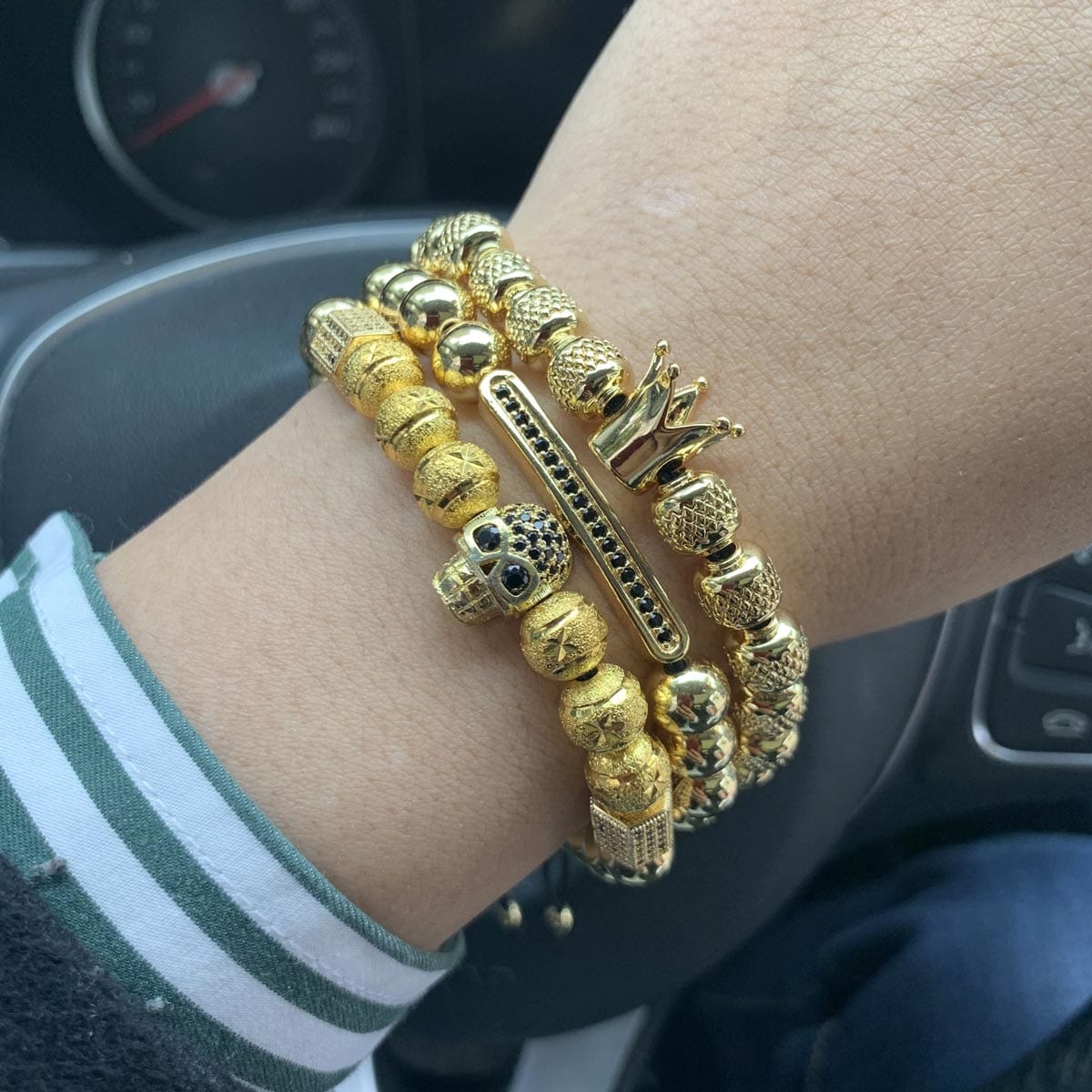 Bracelet Homme Tête de Mort Marque Luxe - Mon Bracelet Homme