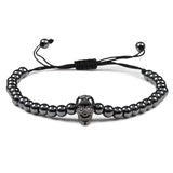 Bracelet Homme Tête de Mort Petites Perles