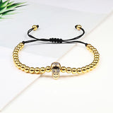 Bracelet Homme Tête de Mort Petites Perles - Mon Bracelet Homme