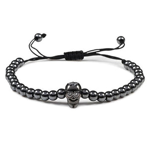 Bracelet Homme Tête de Mort Petites Perles - Mon Bracelet Homme