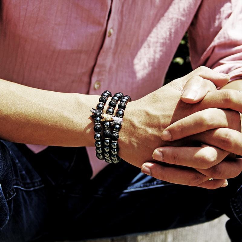 Bracelet Impérial en Perles en Pierre - Mon Bracelet Homme