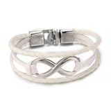 Bracelet Infini Avec Fermoir À Bascule Pour Homme en Cuir - Mon Bracelet Homme