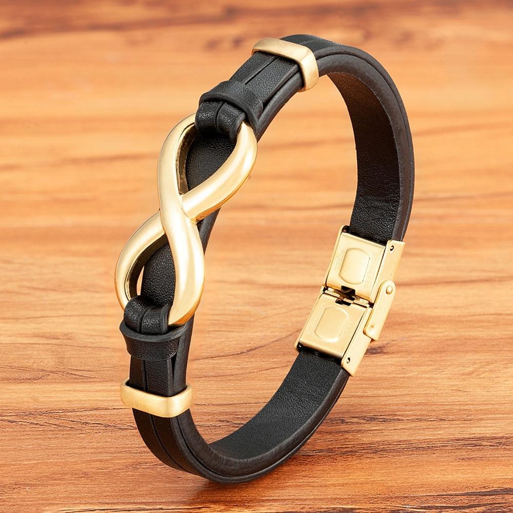 Bracelet Infini Avec Fermoirs À Double Sécurité Pour Homme - Mon Bracelet Homme