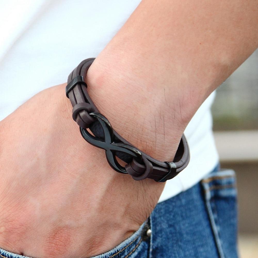 Bracelet Infini Avec Fermoirs À Double Sécurité Pour Homme - Mon Bracelet Homme