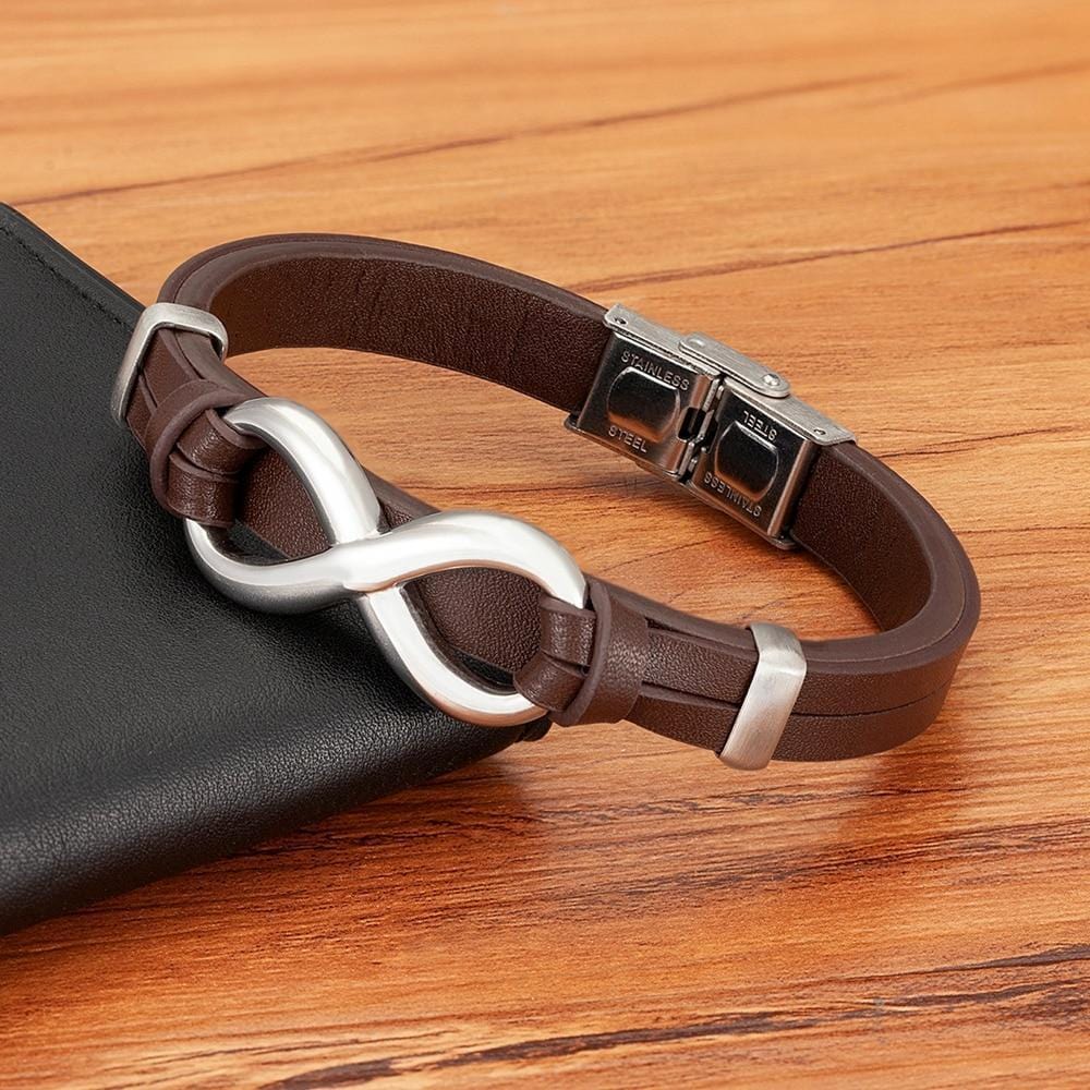 Bracelet Infini Avec Fermoirs À Double Sécurité Pour Homme - Mon Bracelet Homme