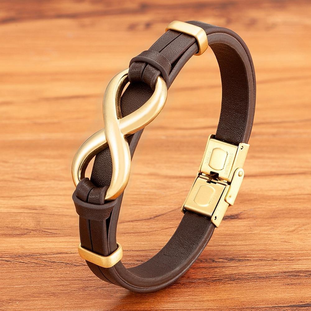 Bracelet Infini Avec Fermoirs À Double Sécurité Pour Homme - Mon Bracelet Homme
