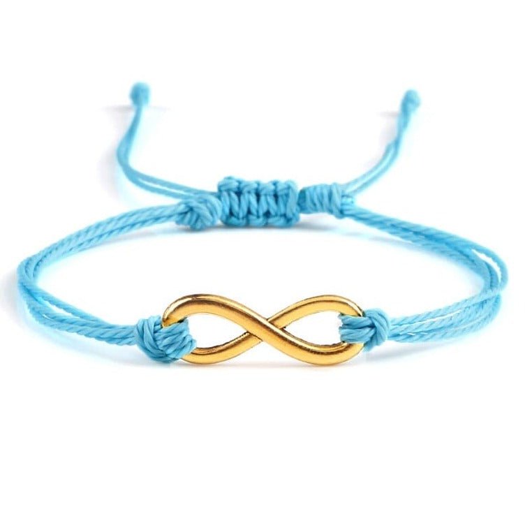 Bracelet infini Bleu en Corde Tressée - Mon Bracelet Homme