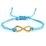 Bracelet infini Bleu en Corde Tressée - Mon Bracelet Homme