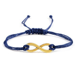 Bracelet infini Bleu Marine en Corde Tressée - Mon Bracelet Homme