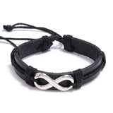 Bracelet Infini Cuir Véritable pour Homme