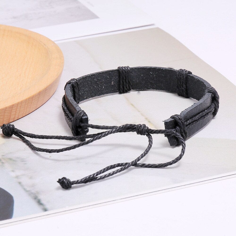 Bracelet Infini Cuir Véritable pour Homme - Mon Bracelet Homme