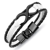 Bracelet Infini En Cuir Tressé Pour Homme - Mon Bracelet Homme