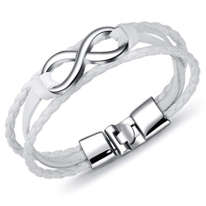 Bracelet Infini En Cuir Tressé Pour Homme - Mon Bracelet Homme