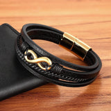 Bracelet Infini Finition Miroir Plaqué Homme - Mon Bracelet Homme