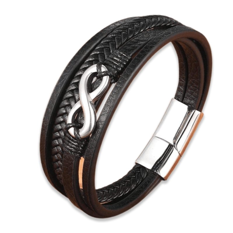 Bracelet Infini Finition Miroir Plaqué Homme - Mon Bracelet Homme