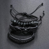 Bracelet Infini Homme Cuir Et Perle - Mon Bracelet Homme