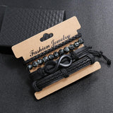Bracelet Infini Homme Cuir Et Perle - Mon Bracelet Homme