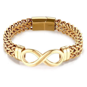 Bracelet Infini Motard En Acier Inoxydable pour Homme - Mon Bracelet Homme