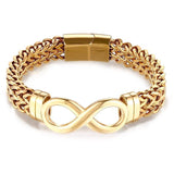 Bracelet Infini Motard En Acier Inoxydable pour Homme - Mon Bracelet Homme