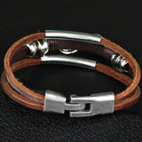 Bracelet Infini Vintage Marron Multi-couches pour Homme - Mon Bracelet Homme