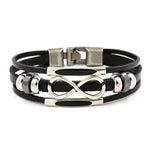 Bracelet Infini Vintage Noir Multi-couches pour Homme - Mon Bracelet Homme