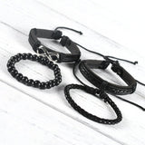 Bracelet Inifni Noir en Perle et en Corde - Mon Bracelet Homme