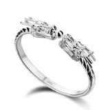 Bracelet Jonc Dragon en Argent 925