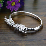 Bracelet Jonc Dragon en Argent 925 - Mon Bracelet Homme