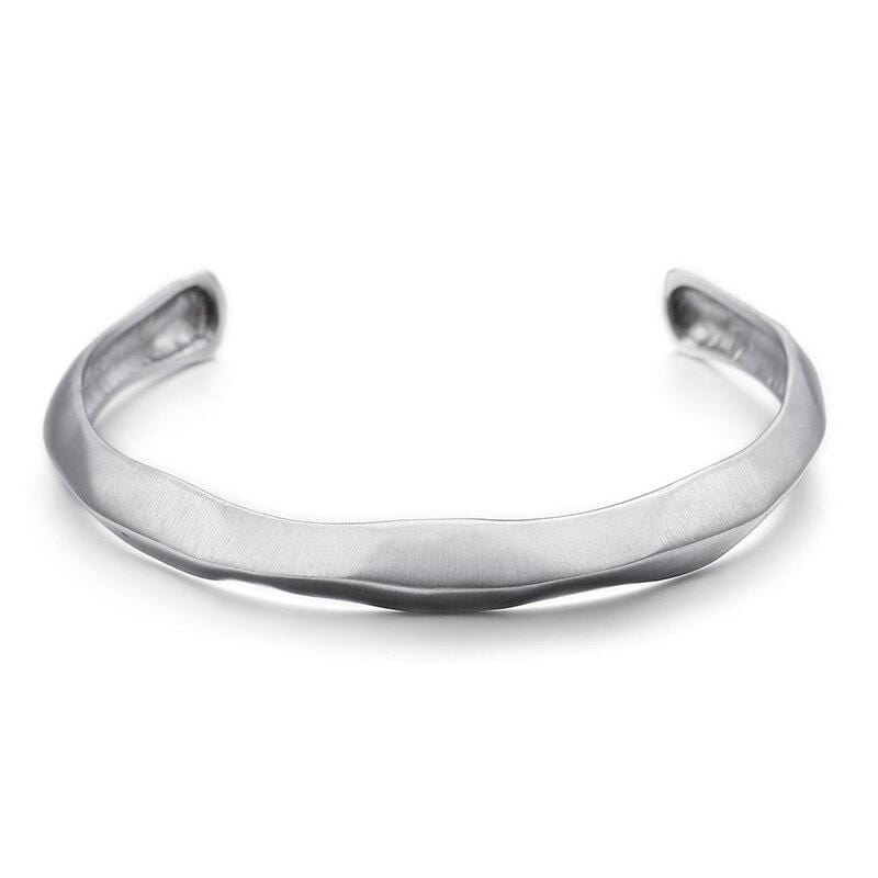 Bracelet Jonc Finition Lisse en Acier - Mon Bracelet Homme