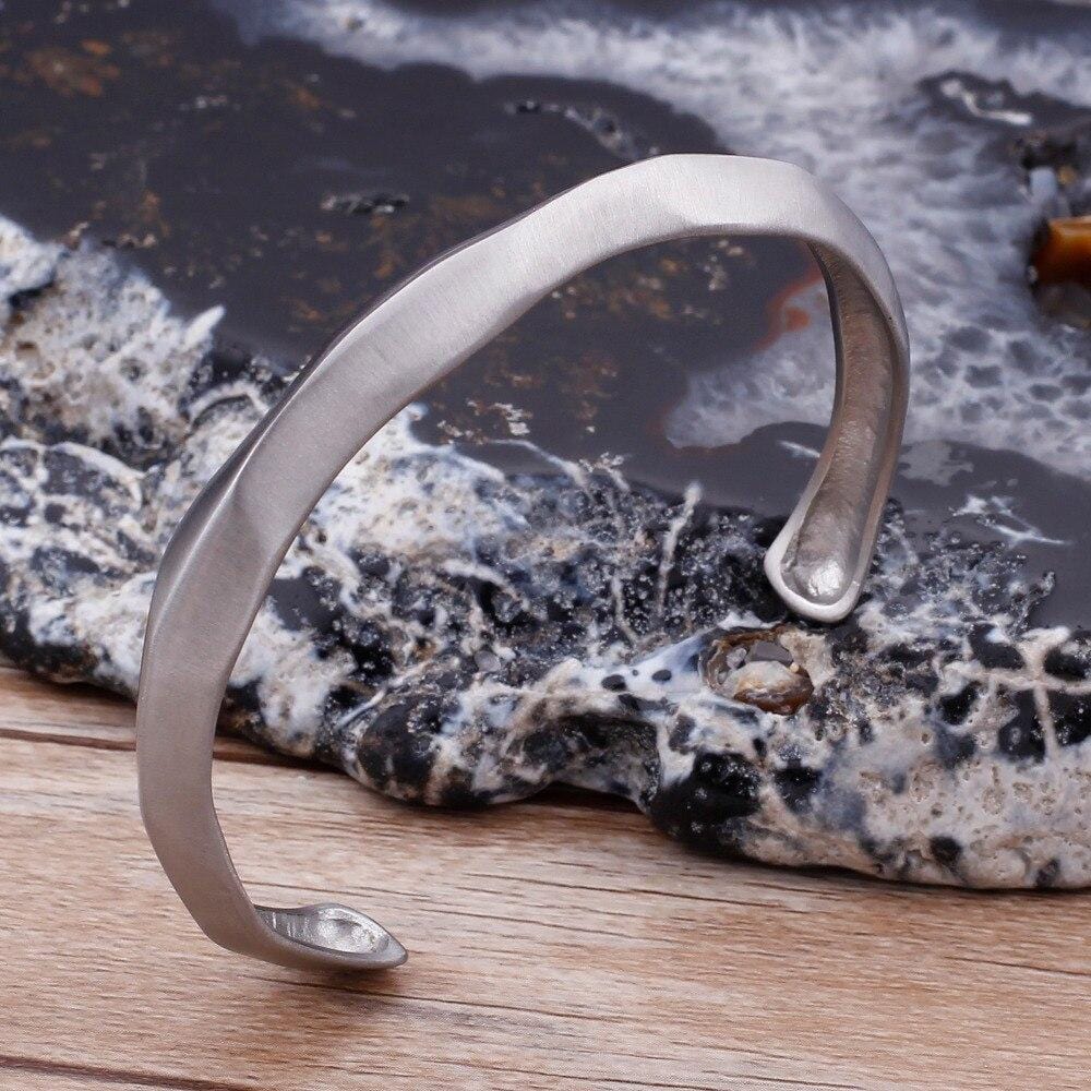 Bracelet Jonc Finition Lisse en Acier - Mon Bracelet Homme