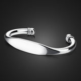 Bracelet Jonc Homme À la mode en Argent Sterling - Mon Bracelet Homme