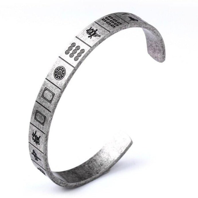 Bracelet Jonc Homme Antique en Acier - Mon Bracelet Homme