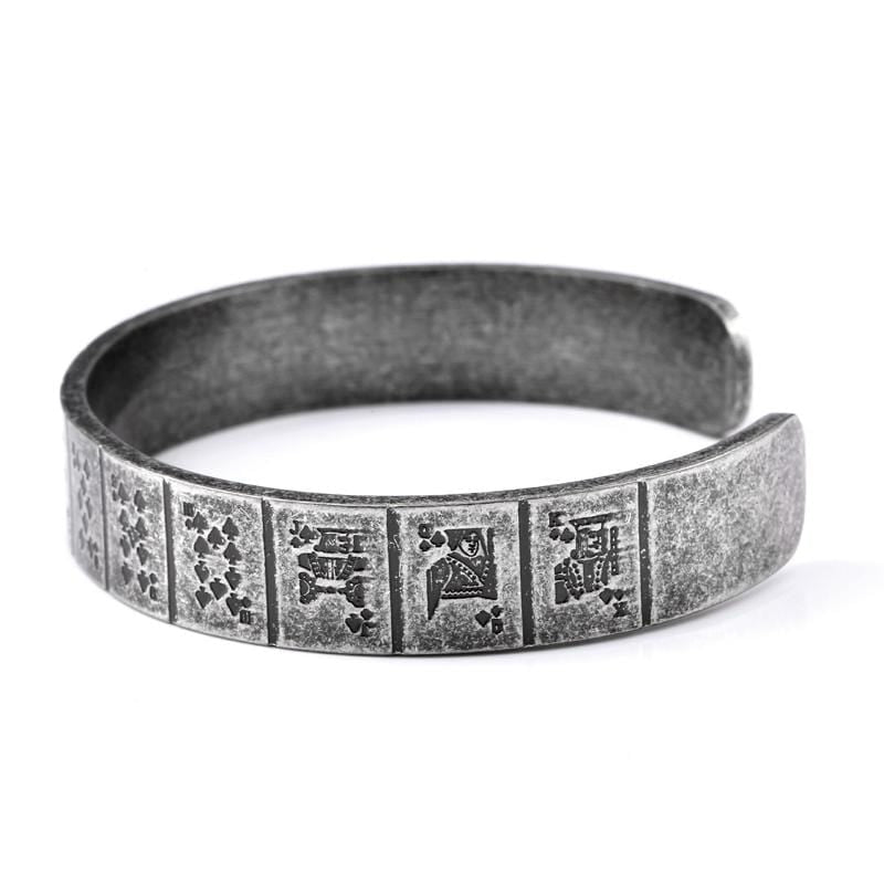 Bracelet Jonc Homme Antique en Acier - Mon Bracelet Homme