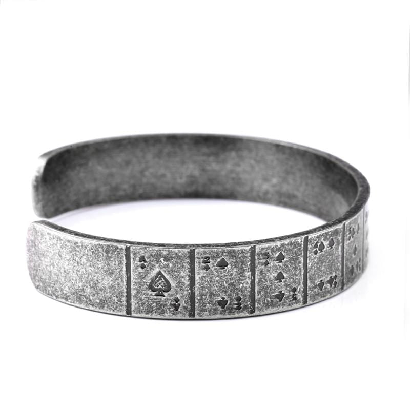 Bracelet Jonc Homme Antique en Acier - Mon Bracelet Homme
