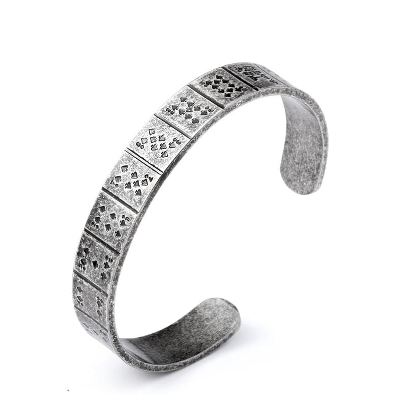 Bracelet Jonc Homme Antique en Acier - Mon Bracelet Homme