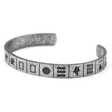 Bracelet Jonc Homme Antique en Acier