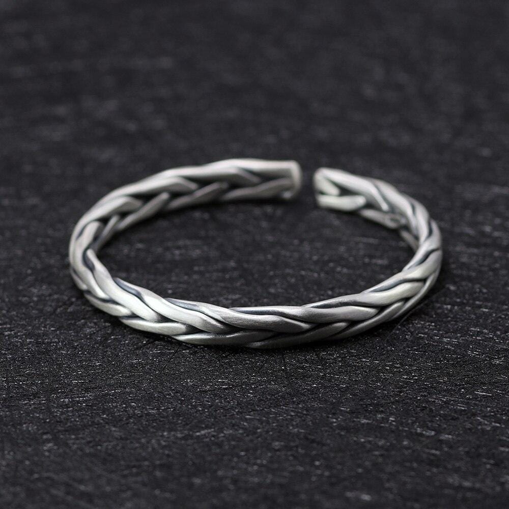 Bracelet Jonc Homme Argent 925 - Mon Bracelet Homme