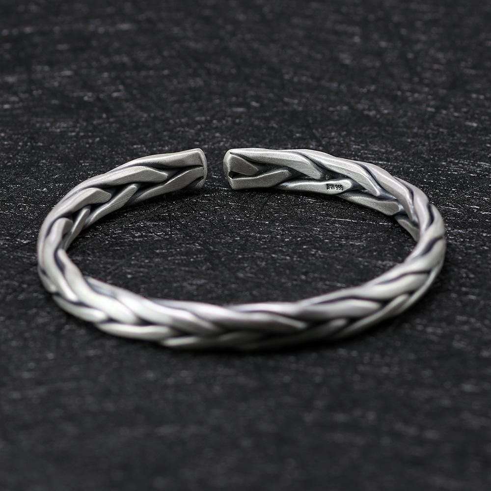 Bracelet Jonc Homme Argent 925 - Mon Bracelet Homme