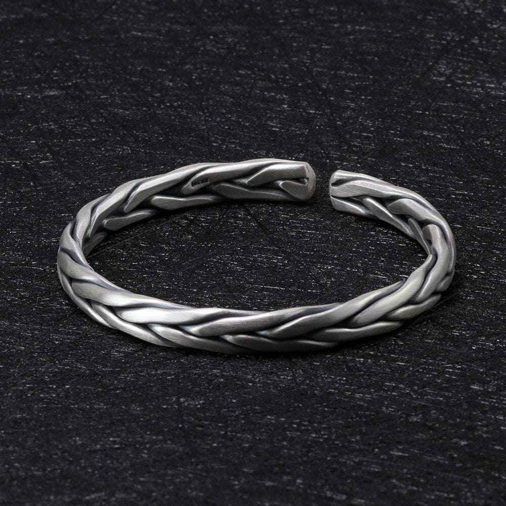 Bracelet Jonc Homme Argent 925 - Mon Bracelet Homme