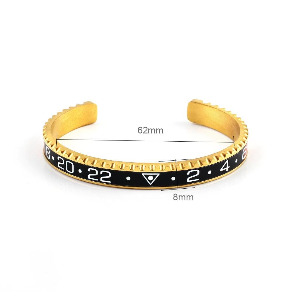 Bracelet Jonc Homme Chic en Acier Doré - Mon Bracelet Homme