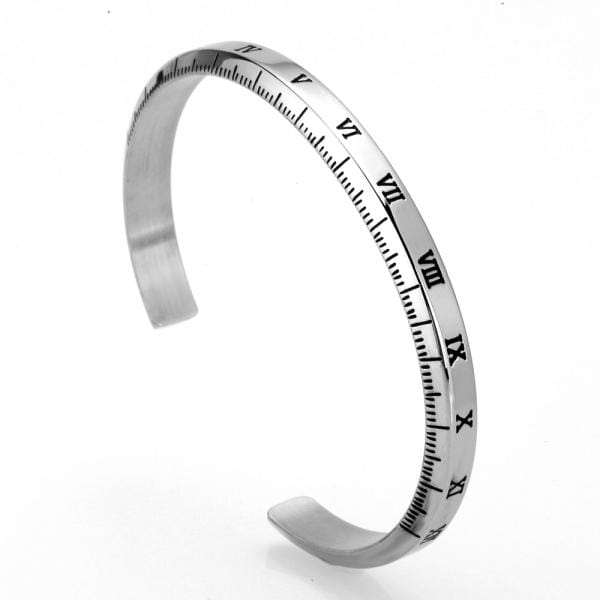 Bracelet Jonc Homme Chiffre Romain et Graduation - Mon Bracelet Homme