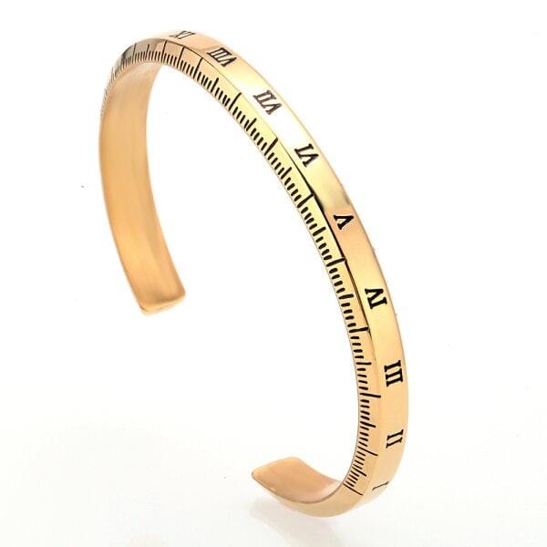 Bracelet Jonc Homme Chiffre Romain et Graduation - Mon Bracelet Homme