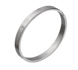 Bracelet Jonc Homme Chiffres Romain en Acier - Mon Bracelet Homme
