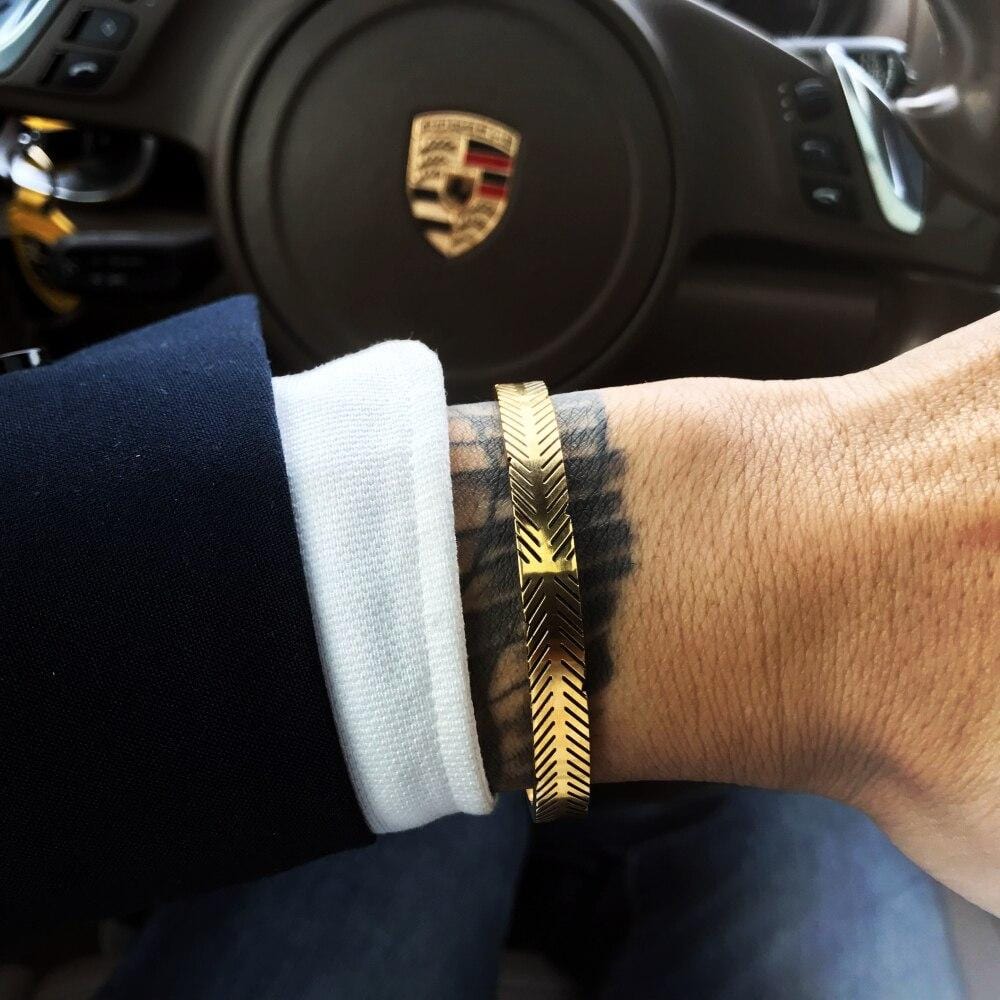 Bracelet Jonc Homme Edition Limitée en Acier - Mon Bracelet Homme