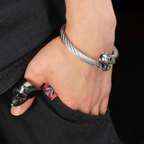 Bracelet Jonc Homme en Acier Tressé - Mon Bracelet Homme