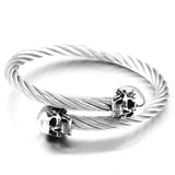 Bracelet Jonc Homme en Acier Tressé