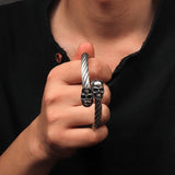 Bracelet Jonc Homme en Acier Tressé - Mon Bracelet Homme