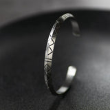Bracelet Jonc Homme Formes Géométriques en Acier - Mon Bracelet Homme